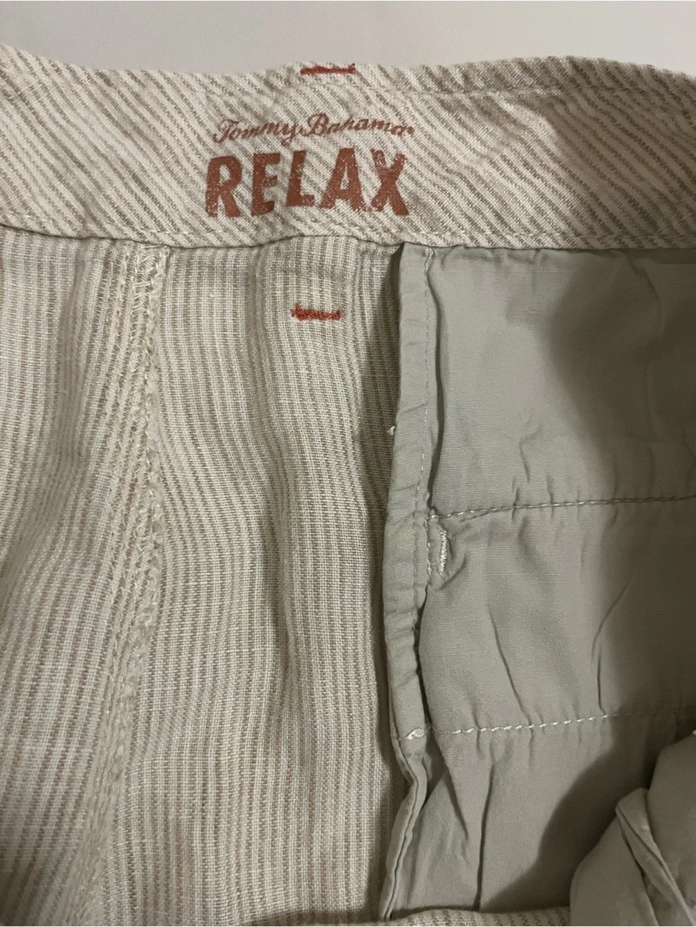 Tommy Bahama relax Men's Summer Linen Shorts - Cream 38